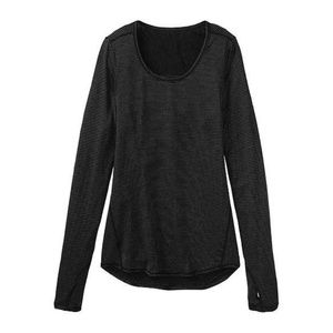 Athleta Chi Long Sleeve Top in Black, S